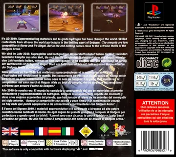 Dodgem Arena (EU) box cover back